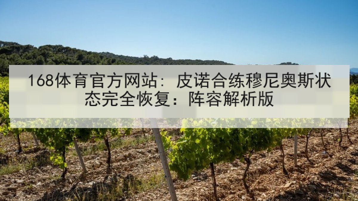 168体育官方网站: 皮诺合练穆尼奥斯状态完全恢复：阵容解析版